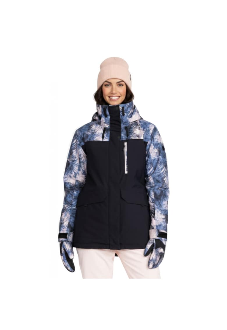 Geaca de ski regular fit cu gluga si guler