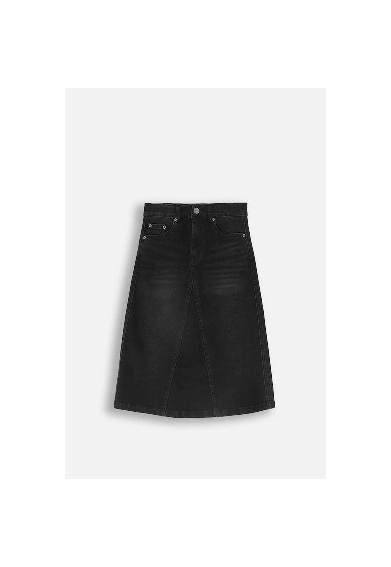 Fusta  denim - bumbac - Negru