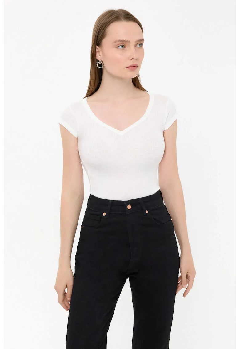 Tricou dama  alb