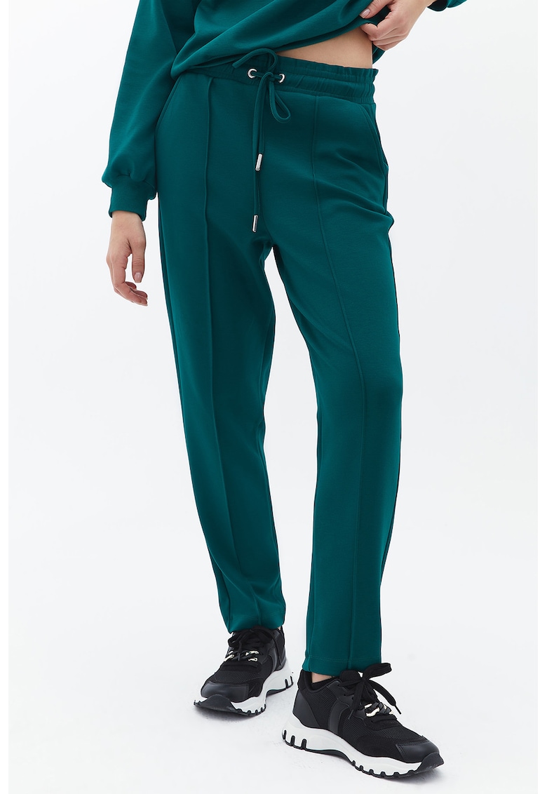 Pantaloni de trening cu croiala conica - Verde aquamarin