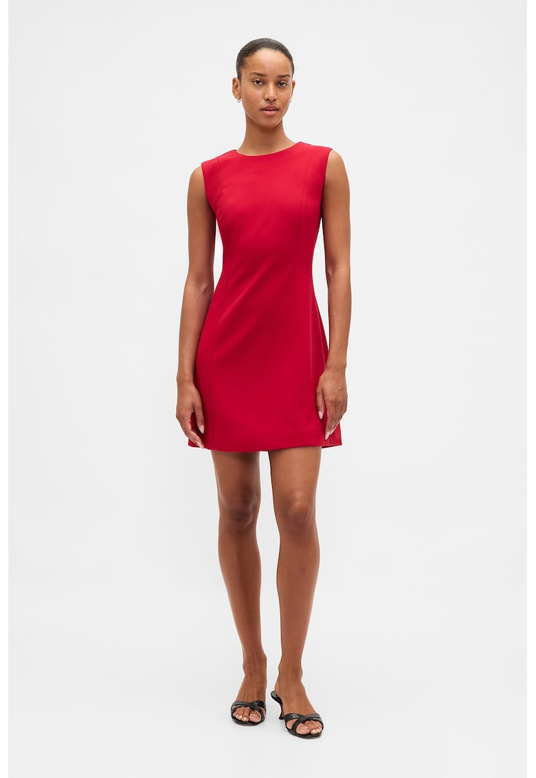 Rochie scurta fara maneci - Rosu