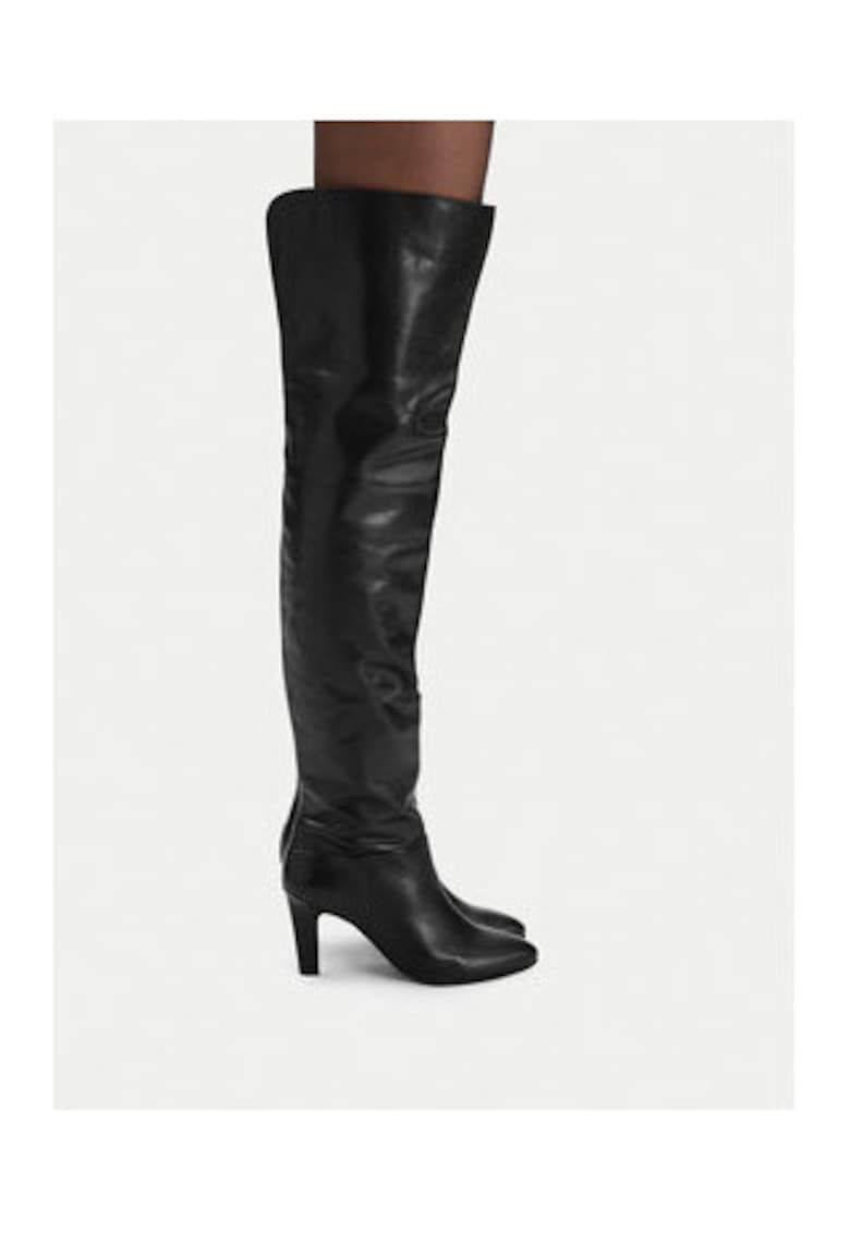Cizme pentru dama  EO-ZIVO-121925 - negru - piele naturala - cu fermoar