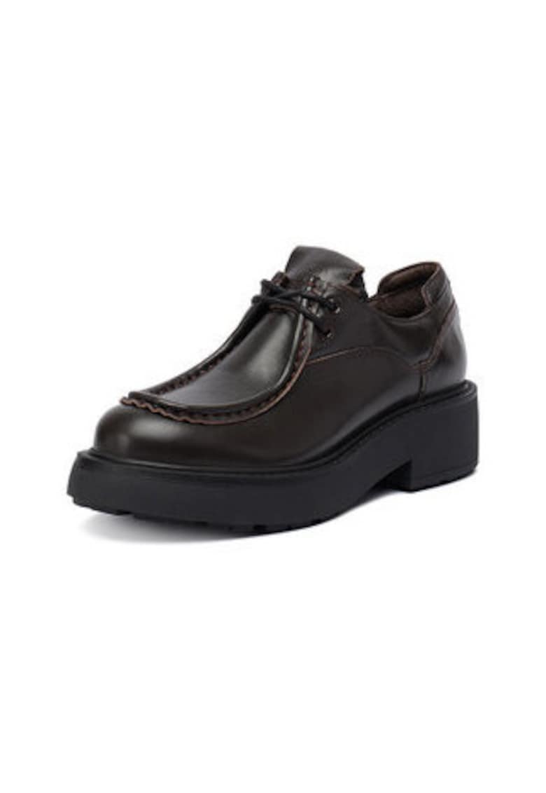 Pantofi dama  piele naturala - maro inchis