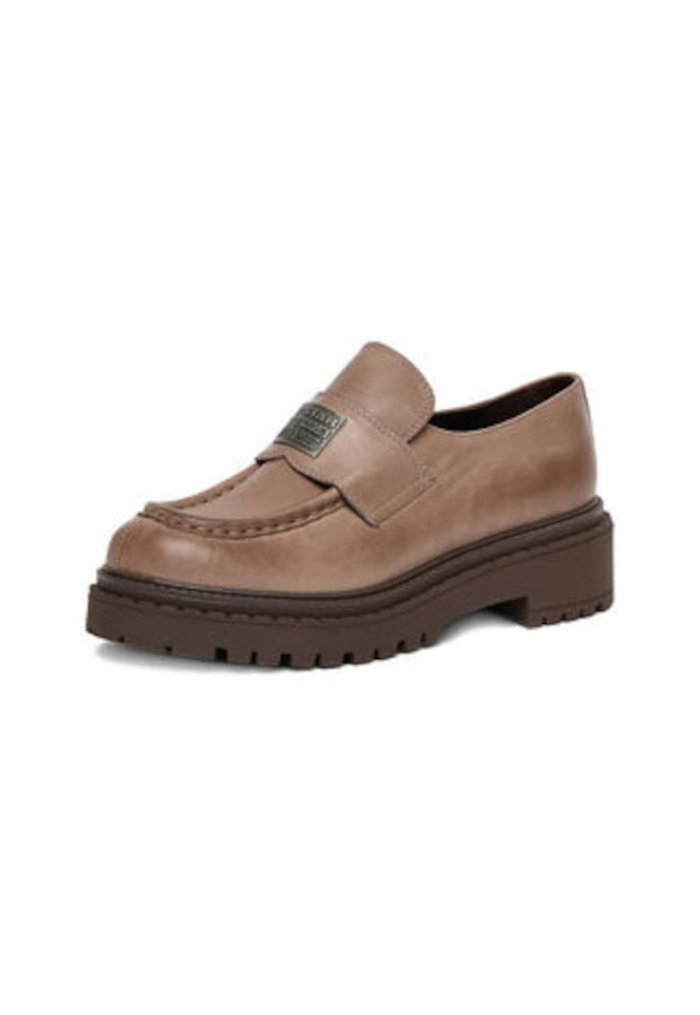 Mocasini dama G-Star Raw - piele naturala - bej