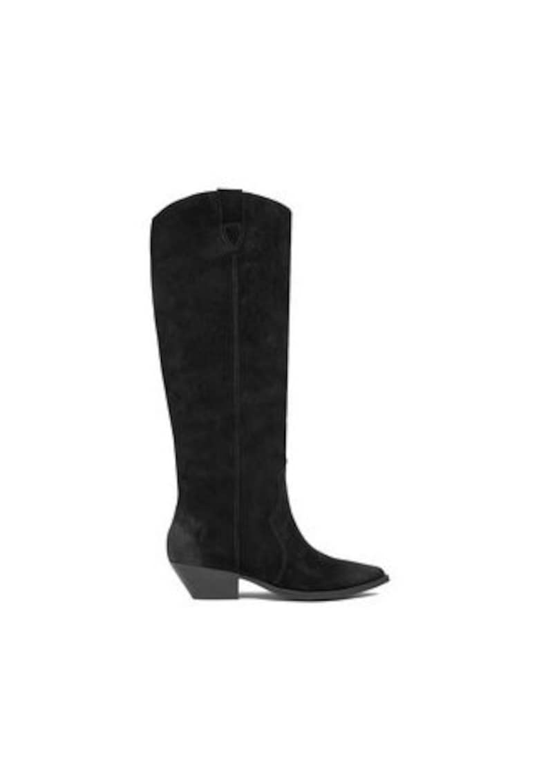 Cizme dama EO-V365-206 -  Piele naturala - Negru