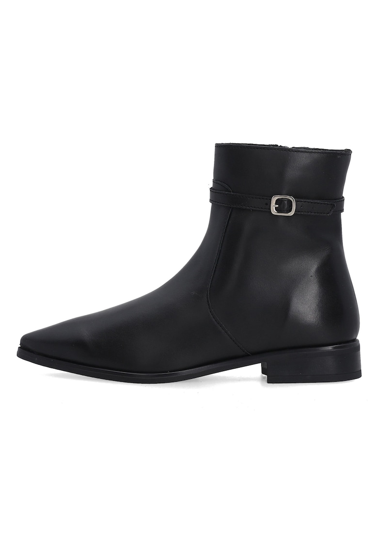 Botine din piele cu varf ascutit 00