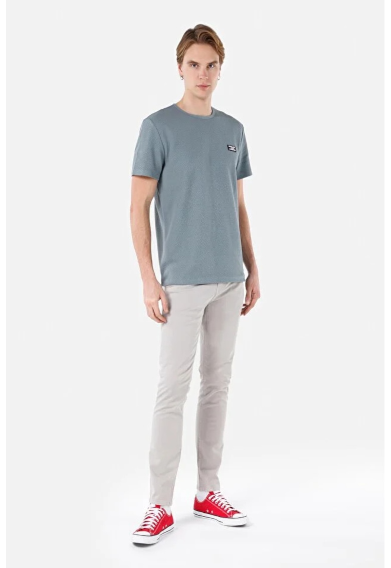 Pantaloni De Barbati Alb Straight Fit Cl1049744 - Alb