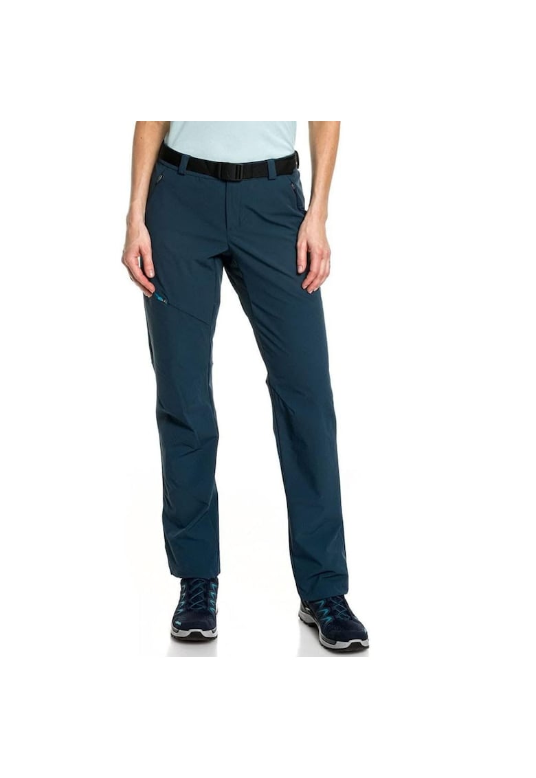 Pantaloni de trekking cu buzunare laterale cu fermoare -