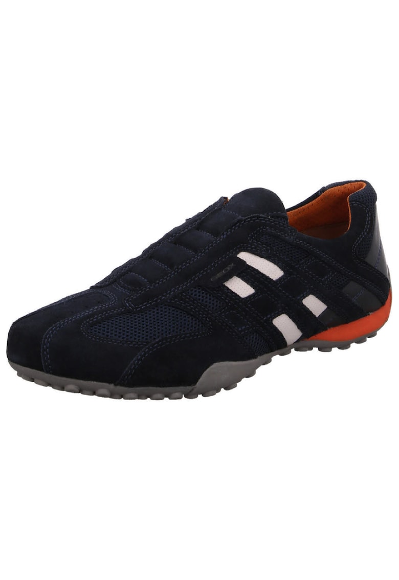 Pantofi sport barbati  Snake - Piele - Albastru inchis - Multicolor