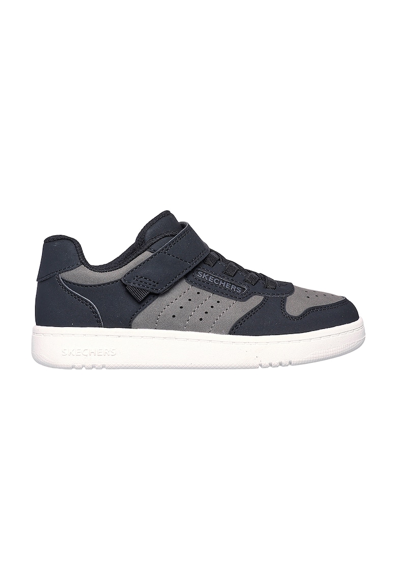 Pantofi sport cu velcro Quick Street - Negru/Maro taupe