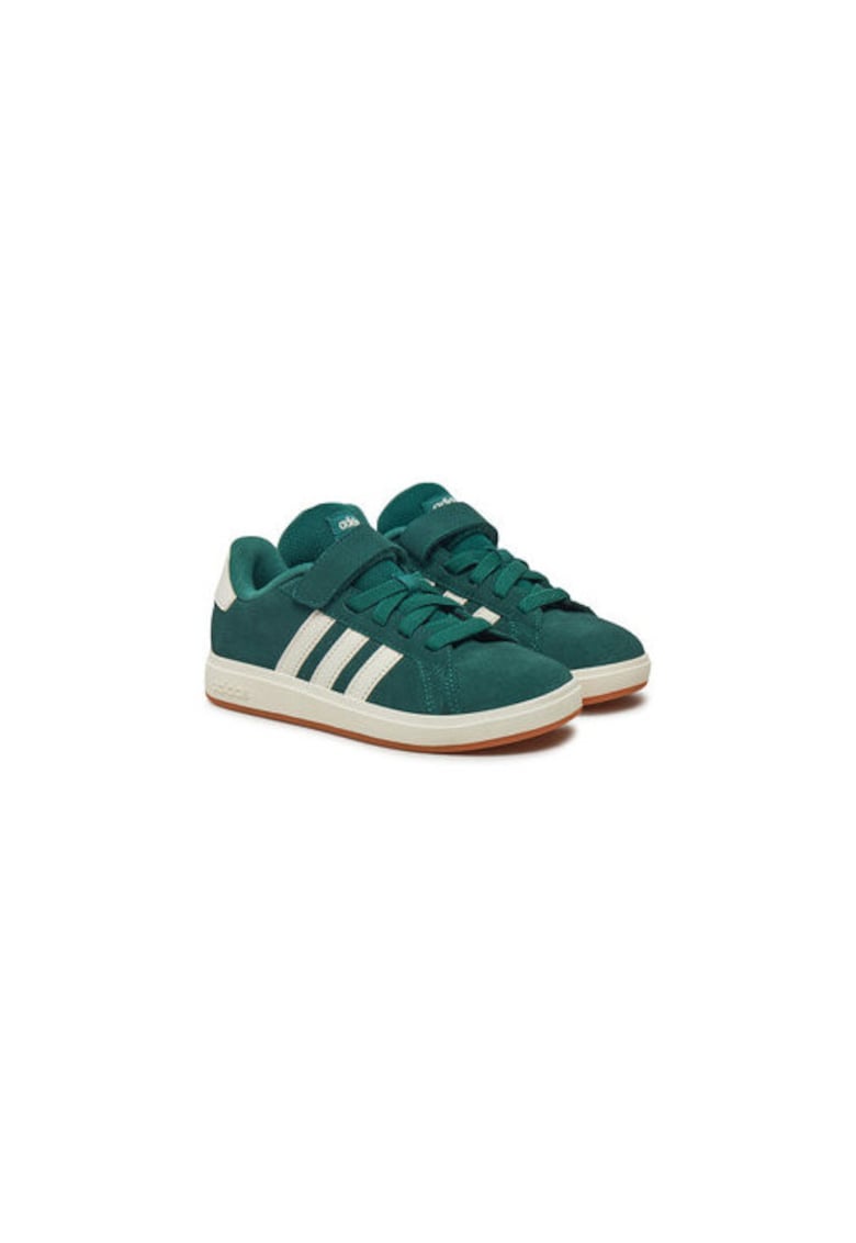 Pantofi sport din piele intoarsa cu - Verde