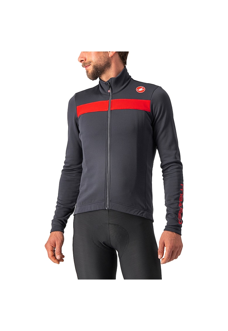 Bluza ciclism barbati  Puro 3 Antracit/Rosu - Multicolor