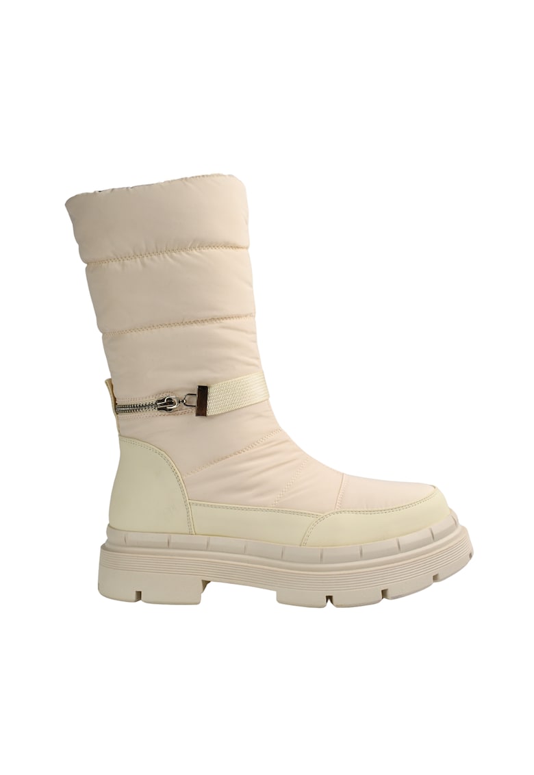 Ghete casual - dama -  X133 bej - textil - Bej