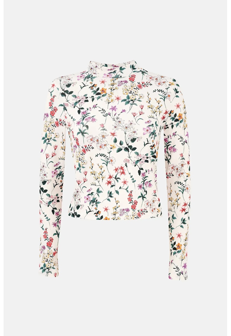 cu maneca lunga -  imprimeu floral - multicolor - poliester