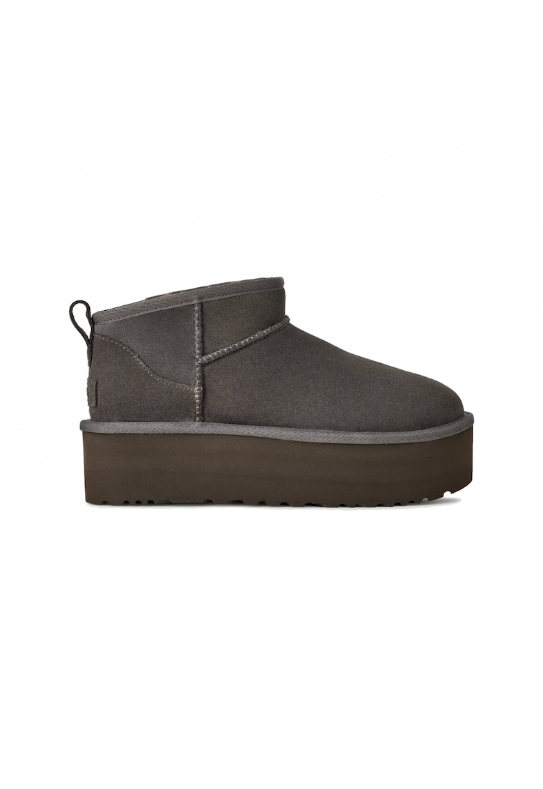 Ghete slip-on de piele intoarsa Classic Ultra Mini - Gri