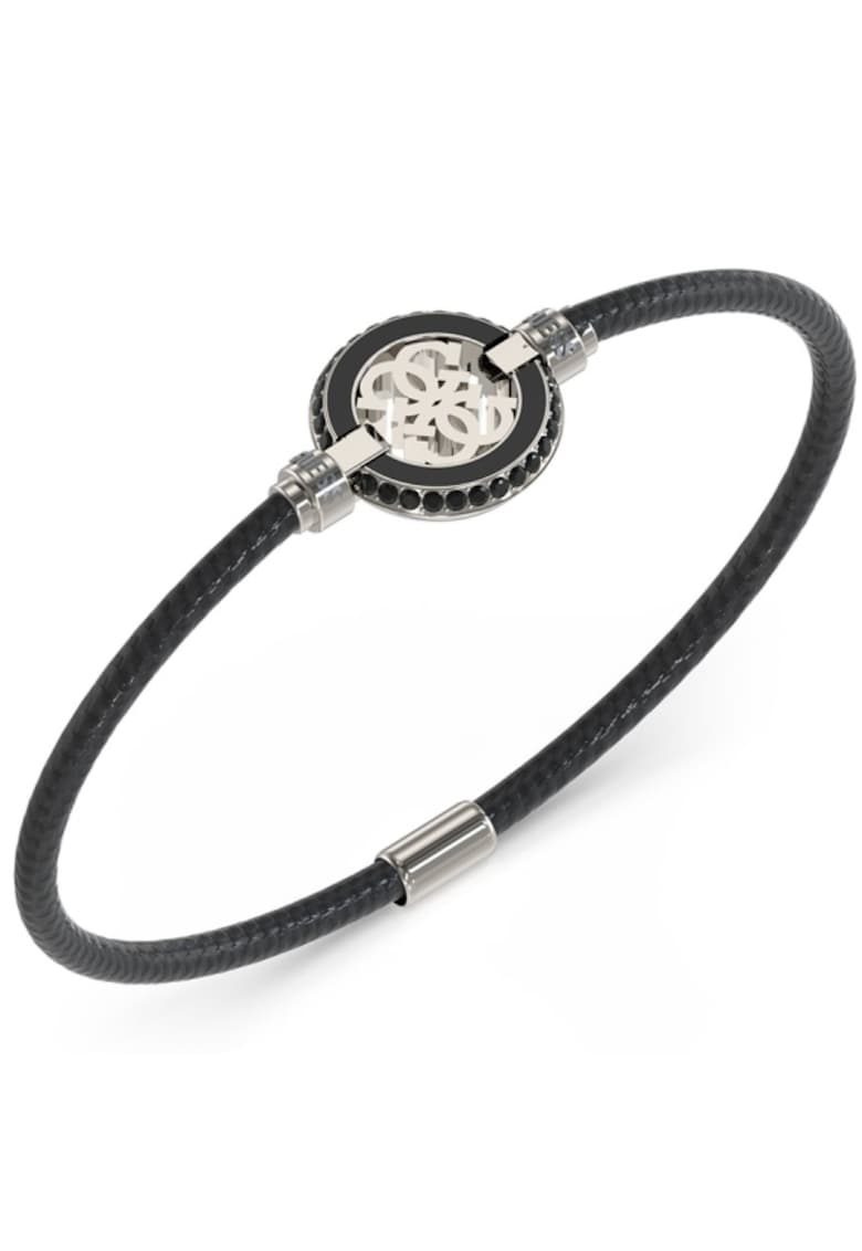 Bratara  Regata cu snur si cristale JUMB04425JWSTBK - Negru - Argintiu