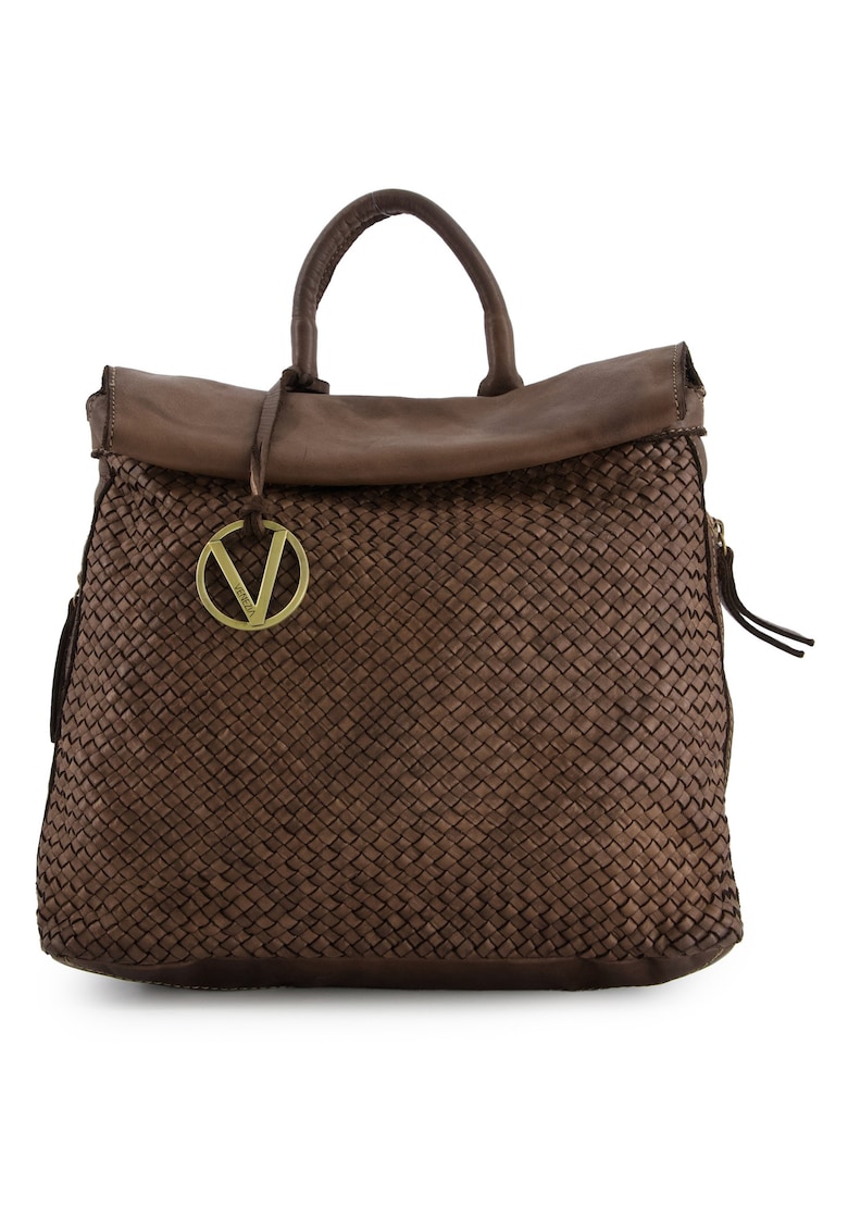 Rucsac din piele naturala cu aspect texturat