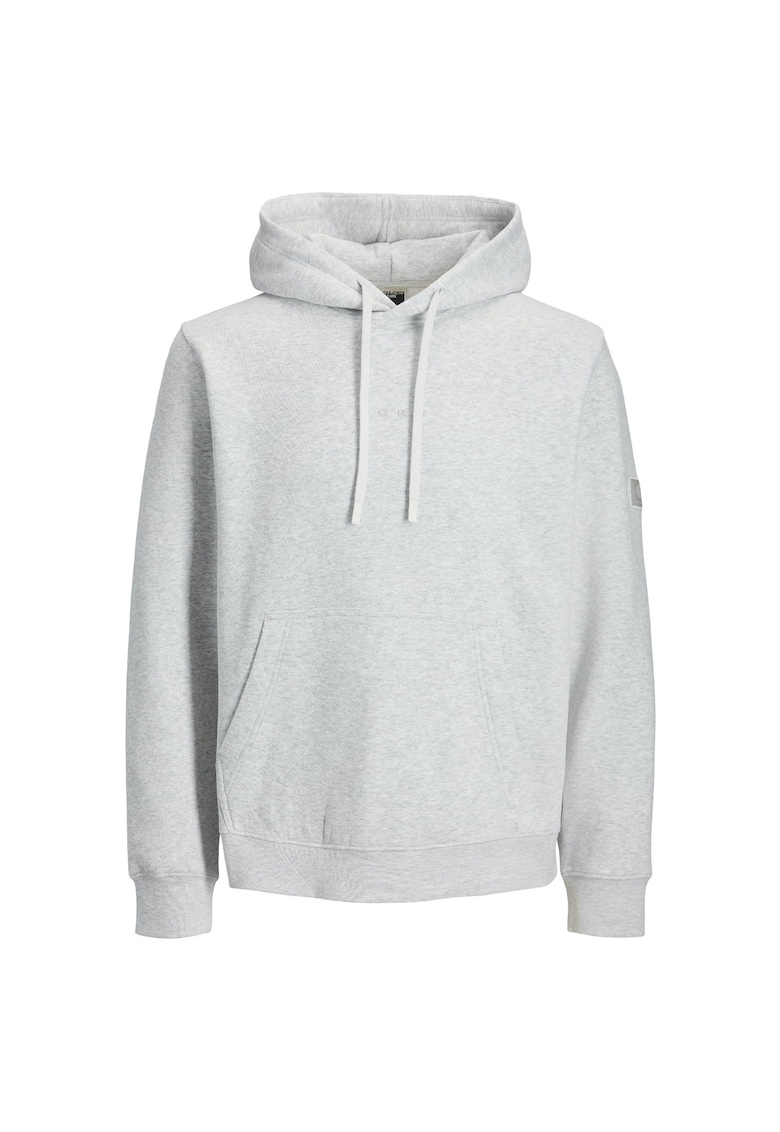 Hanorac JACK &JONES Point Badge Hood Bf 52863 - Alb