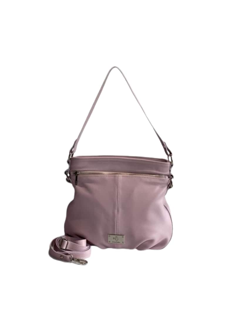 Geanta dama piele -  Eduard 5 - 28x4x26 - Roz