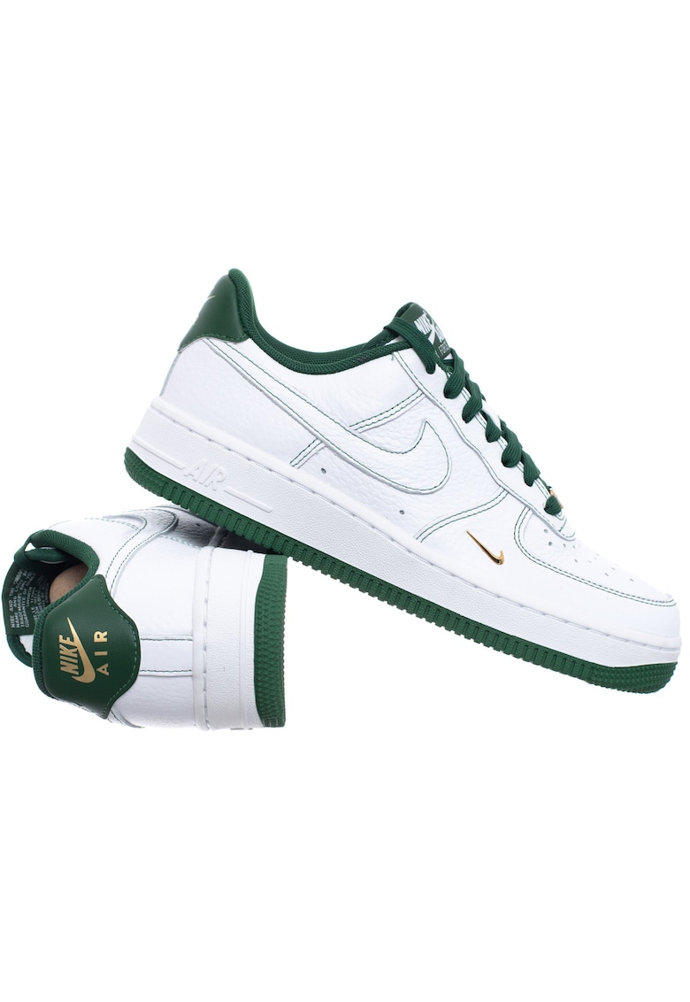 Pantofi sport  Air Force 1'07 Mini Jewel - alb-verde - piele naturala