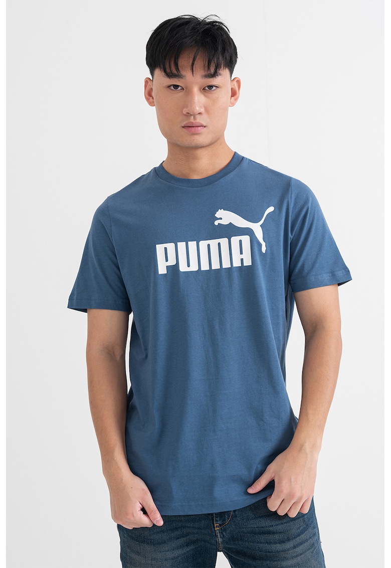 Tricou cu imprimeu logo ESS No. 1 - Albastru prafuit