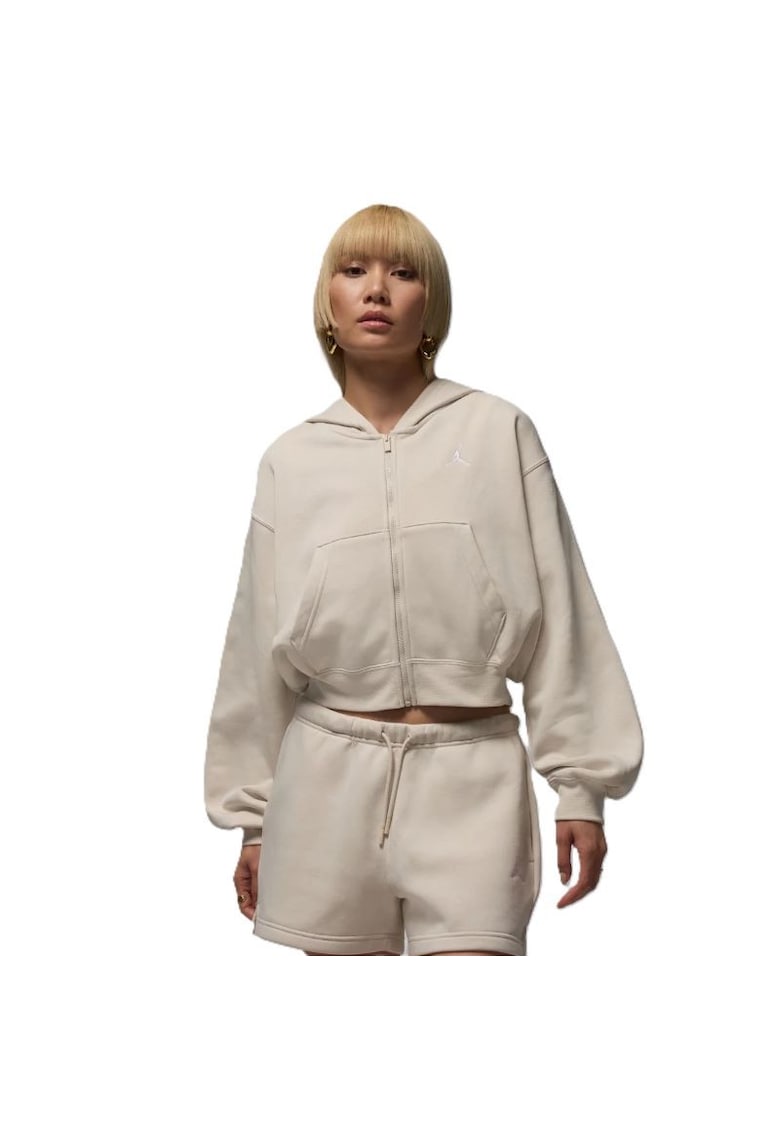Bluza cu fermoar  W J BRK FLC FZ MOD CROP-IH3351-104