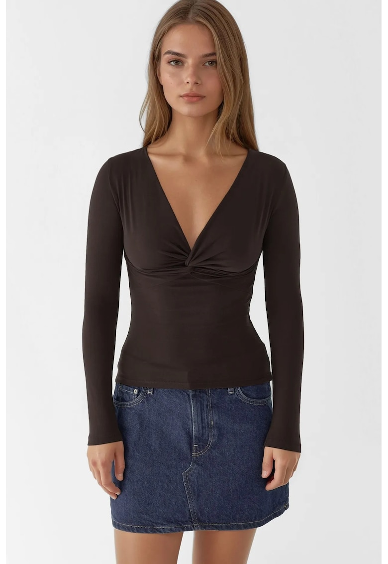 Bluza dama -  Maro inchis - Jerseu