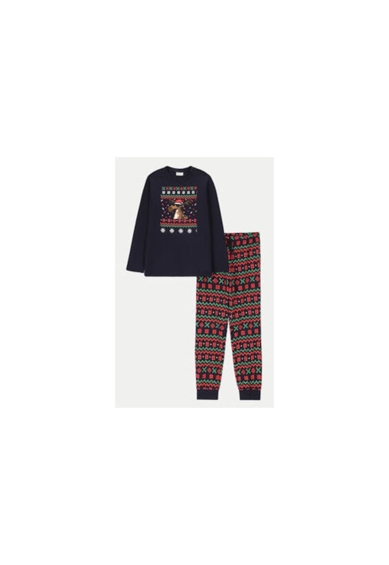 Pijama baieti -  304488818 - Bumbac - Albastru - Albastru