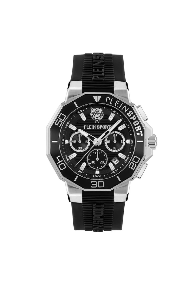 Ceas barbatesc  carcasa Otel 46 mm - 5 ATM - Negru