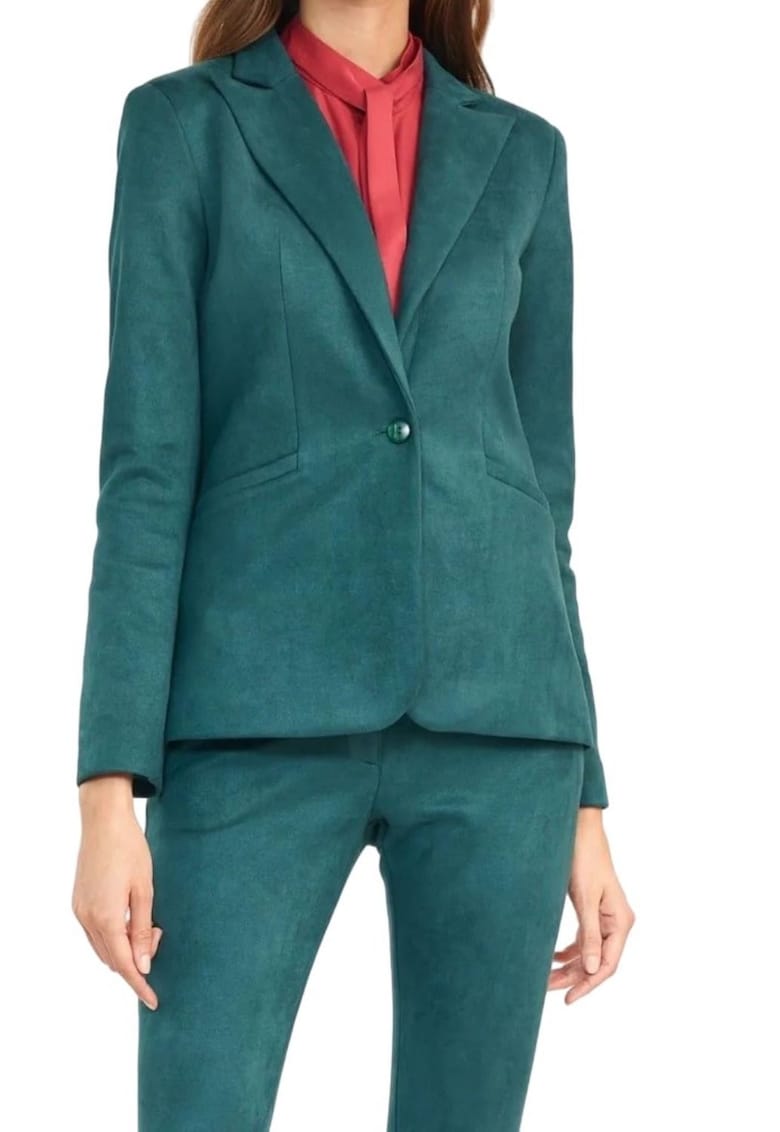 Sacou dama -  poliester/elastan - verde -