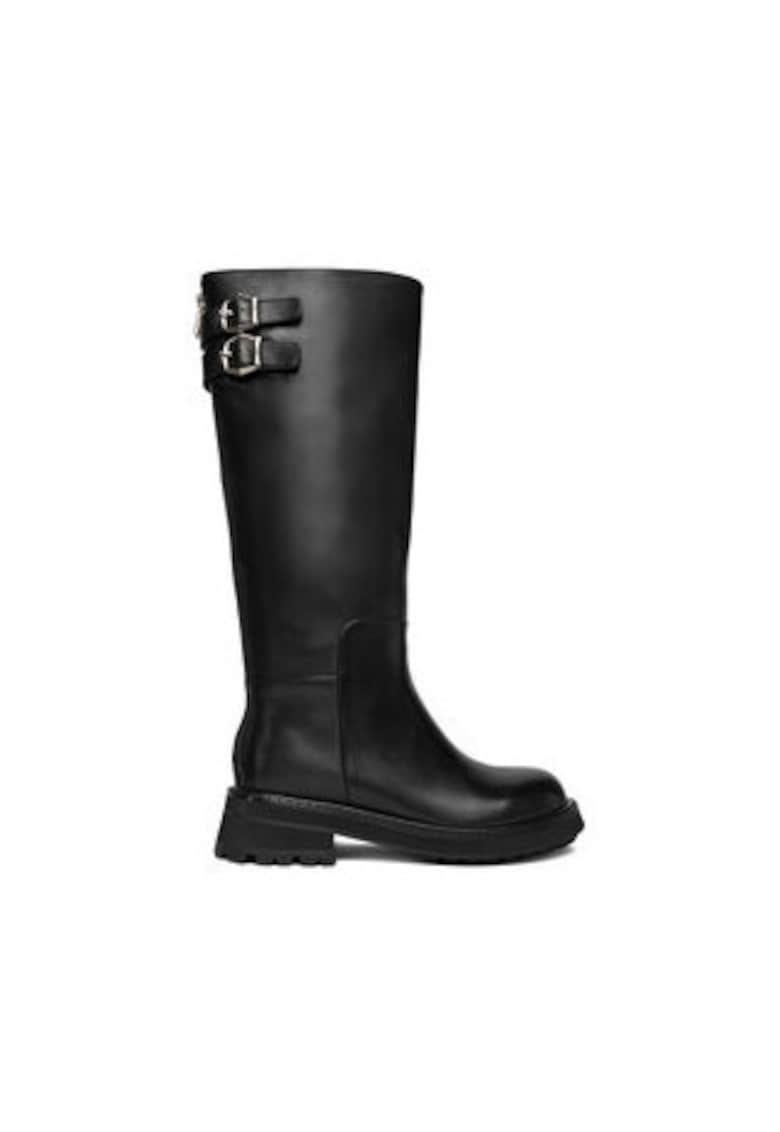 Cizme dama  EO-ARIANA-283-313-1 - piele naturala - negru - cu fermoar