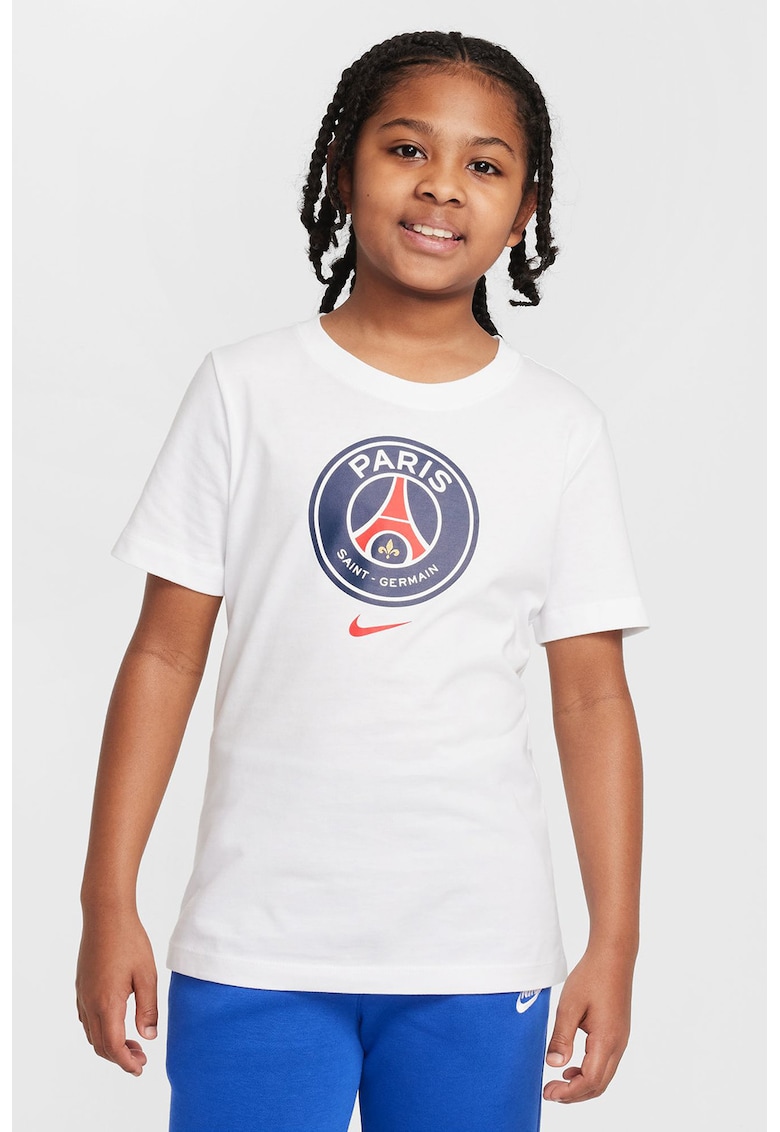 Tricou din bumbac pentru fotbal - Alb