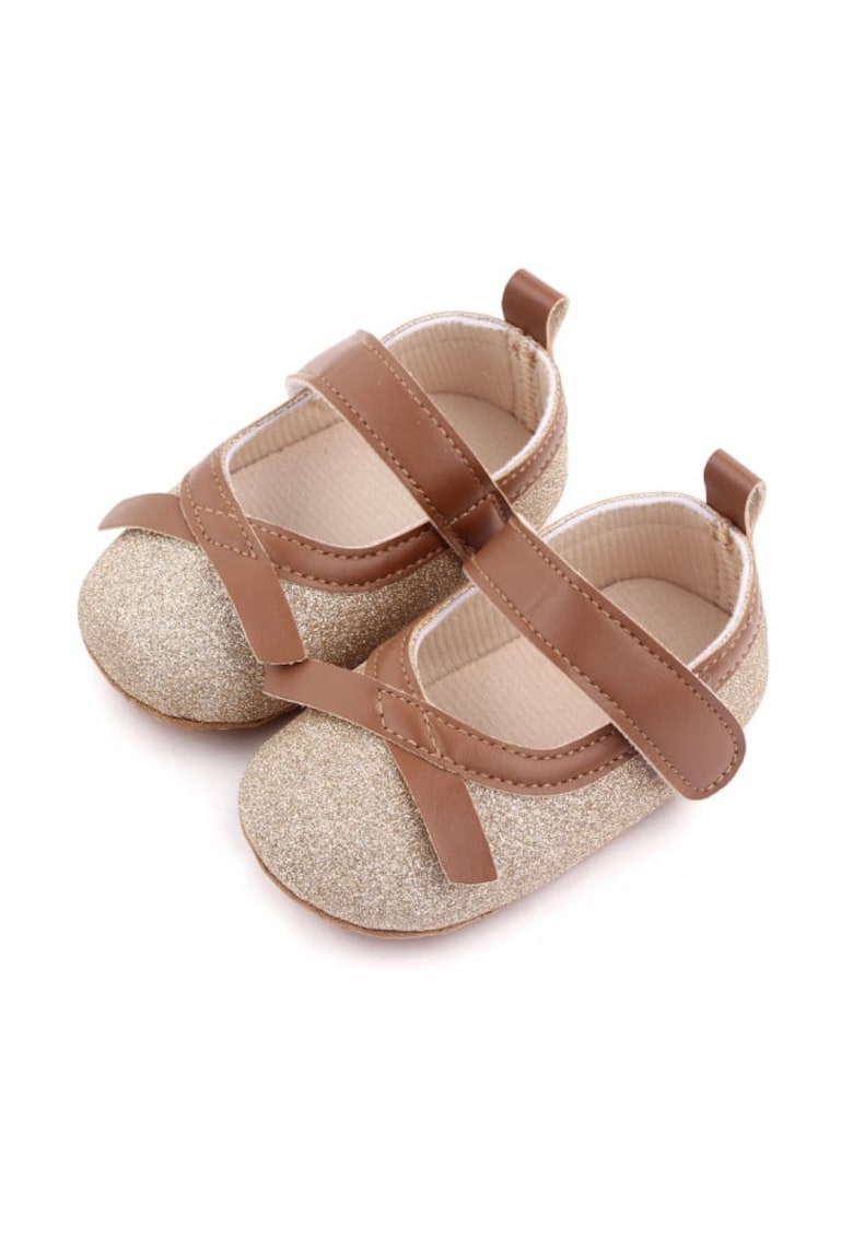 Pantofi  Model AL 15329 cu fundita - Piele ecologica - Auriu - Auriu