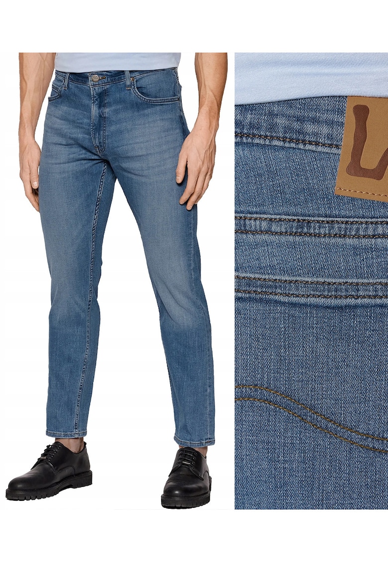Blugi bărbați  Rider Slim - bumbac organic - albastru uzat - Albastru