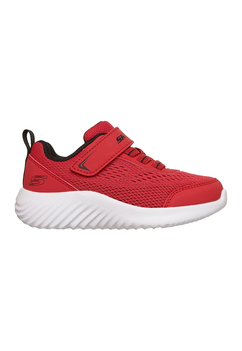 Pantofi sport Bouder-Quantarun din material textil cu velcro - Rosu