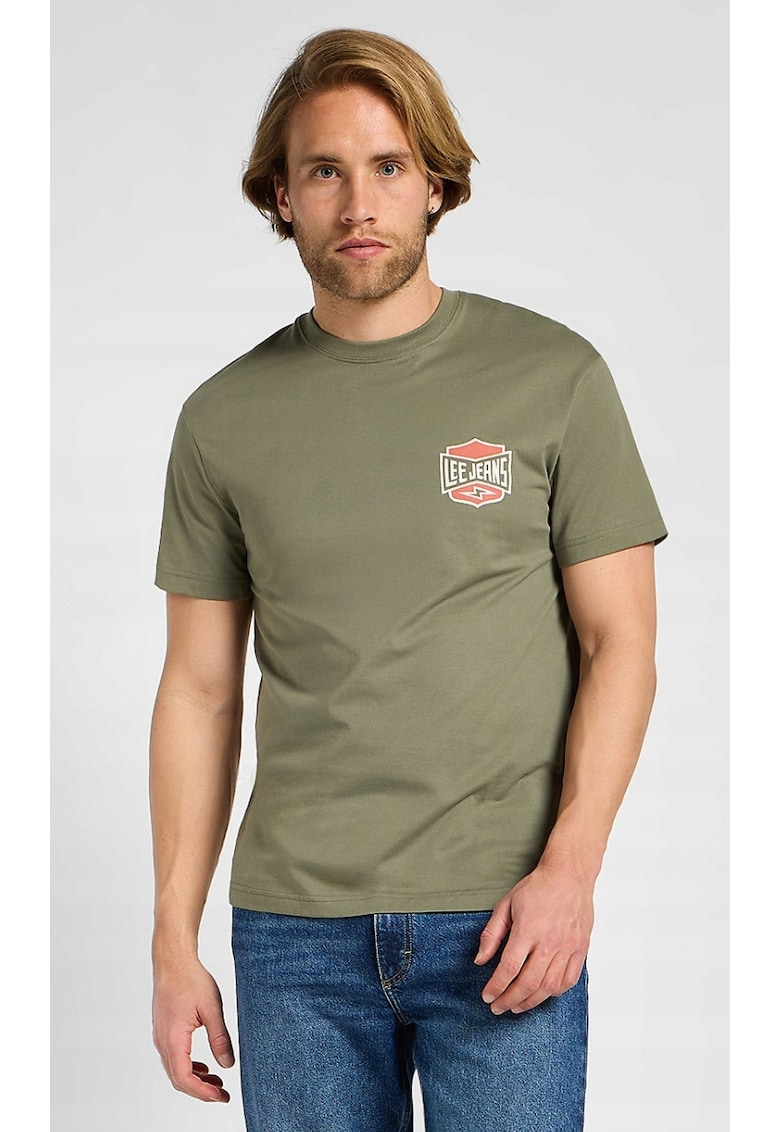 Tricou barbati -  supradimensionat - bumbac - verde