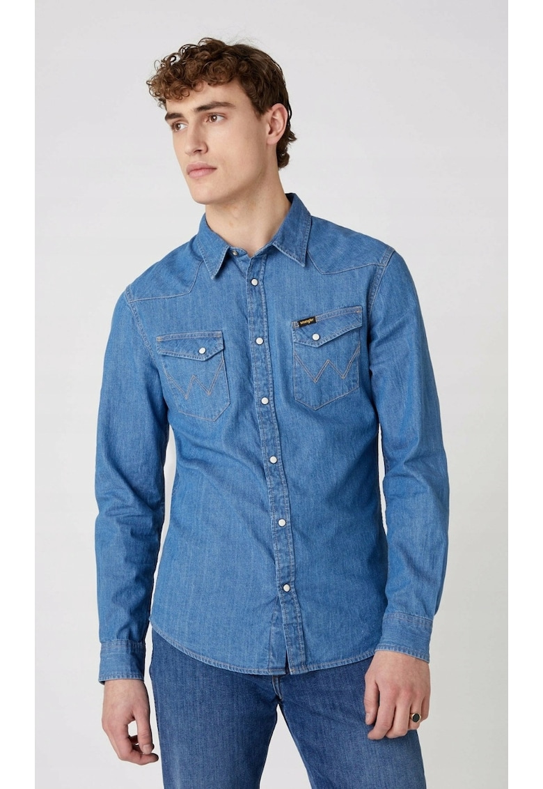 Camasa barbati -  Slim Fit - Albastru - Bumbac
