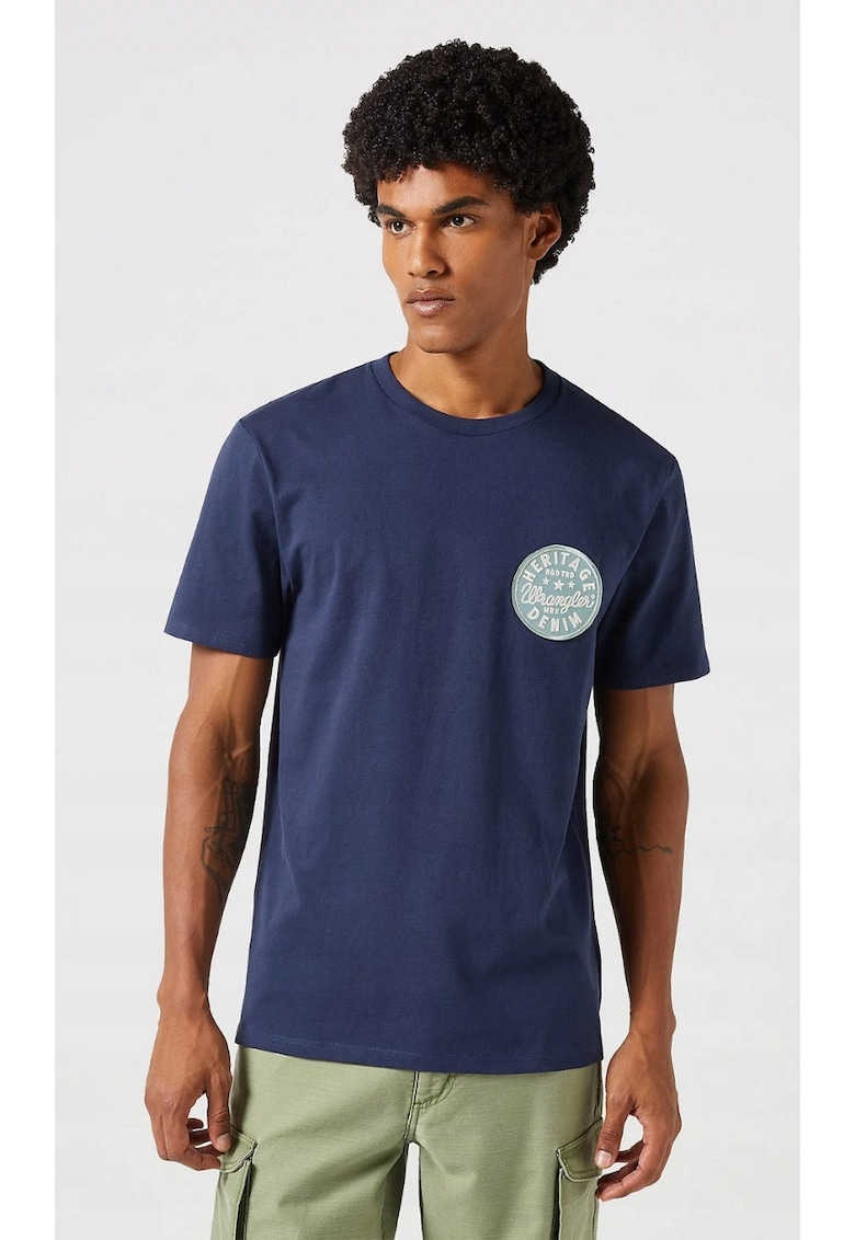 Tricou barbati -  bleumarin - bumbac - Bleumarin