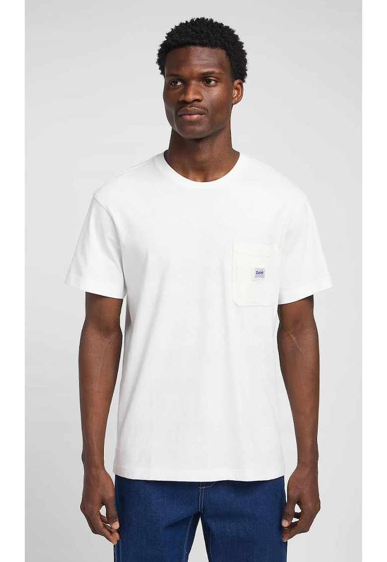 Tricou  supradimensionat alb pentru barbati - Alb