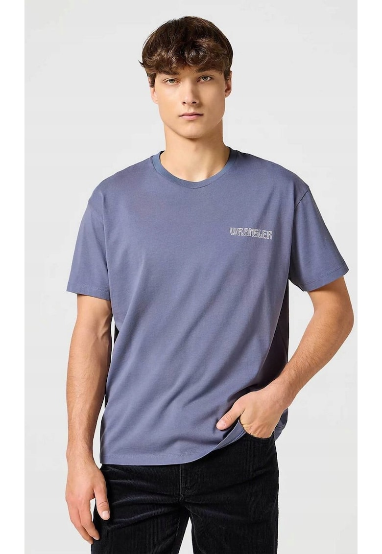 Tricou barbati -  imprimeu - Albastru