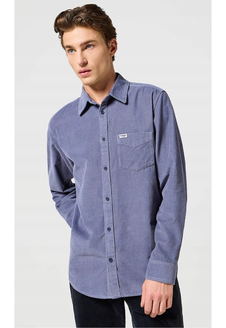 Camasa barbati -  regular fit - gri - bumbac - maneca scurta