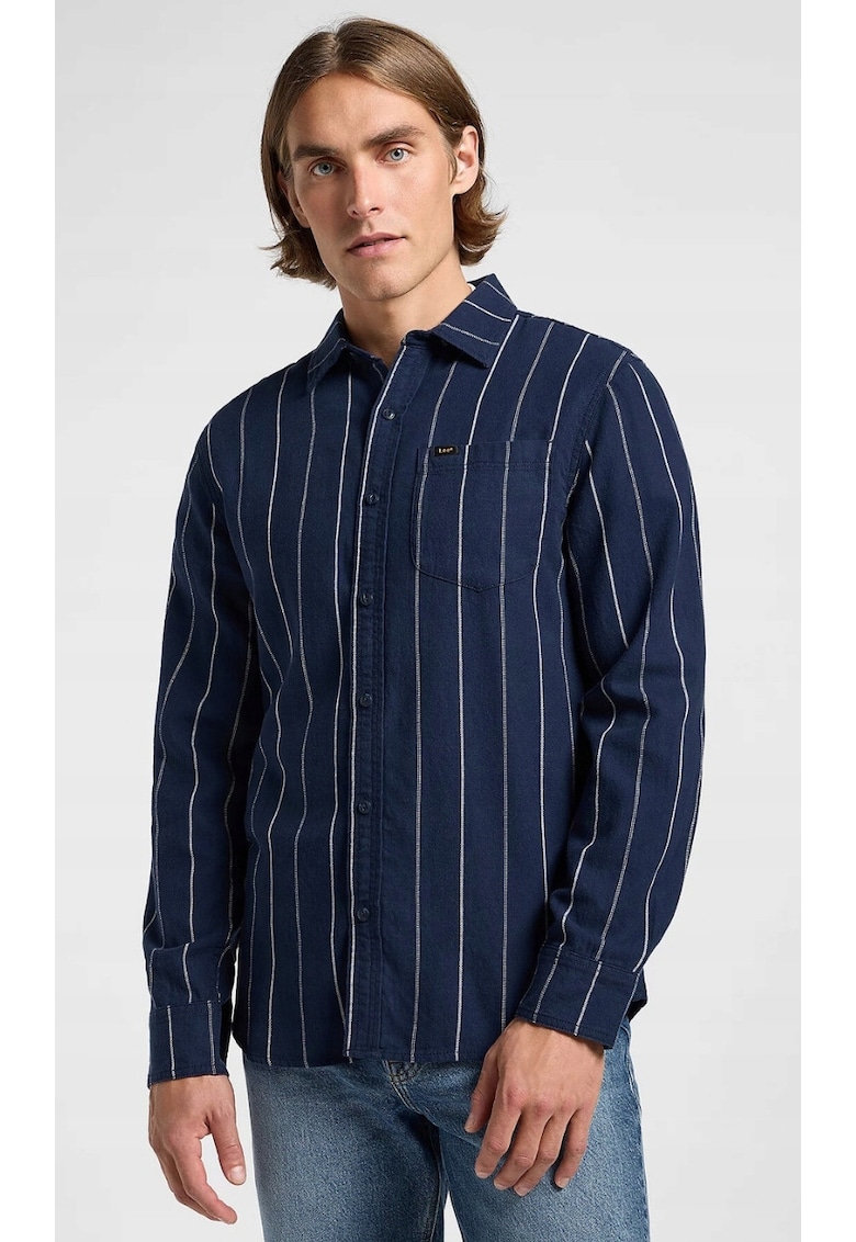 Camasa barbati -  model MERCANTILE - supradimensionata - bumbac - Albastru
