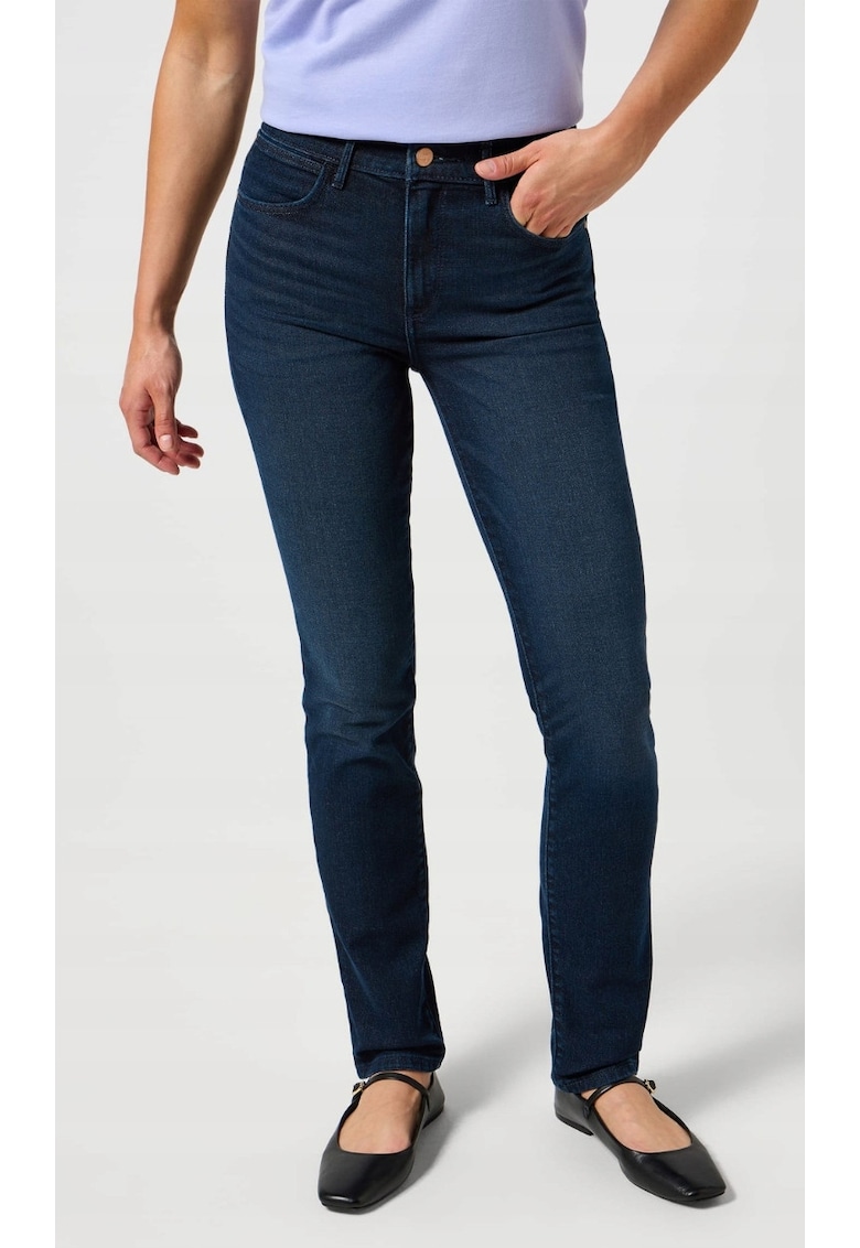 Blugi dama 112355304 -  slim fit - albastru - bumbac
