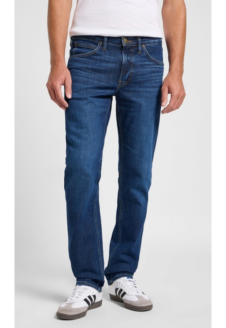 Blugi barbatesti  Daren ZIP FLY Stoney - bumbac/elastan - albastru