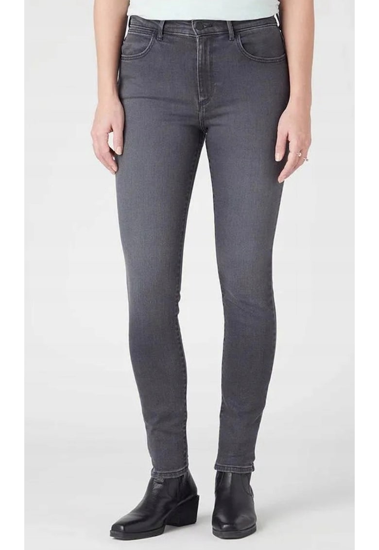 Blugi skinny dama -  Bumbac - Gri - Gri