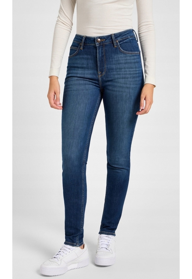 Blugi dama -  Bumbac - Slim fit - Albastru - 112354412 - Albastru