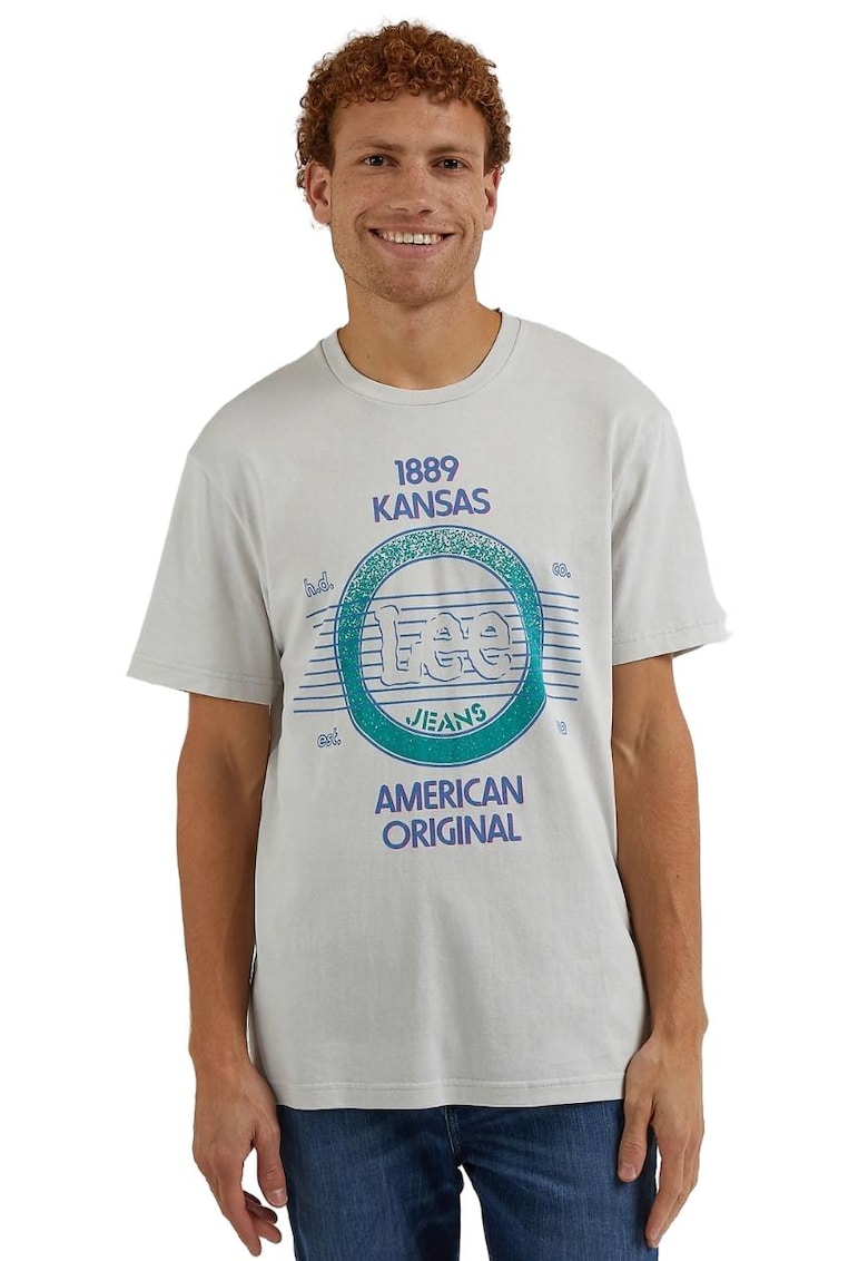 Tricou barbati -  Bumbac - Gri -