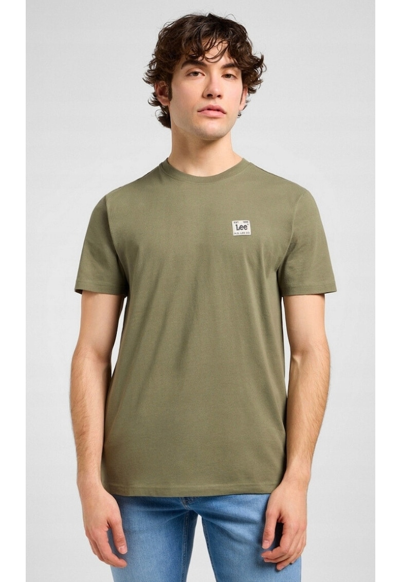 Tricou de barbati -  regular fit - verde - bumbac