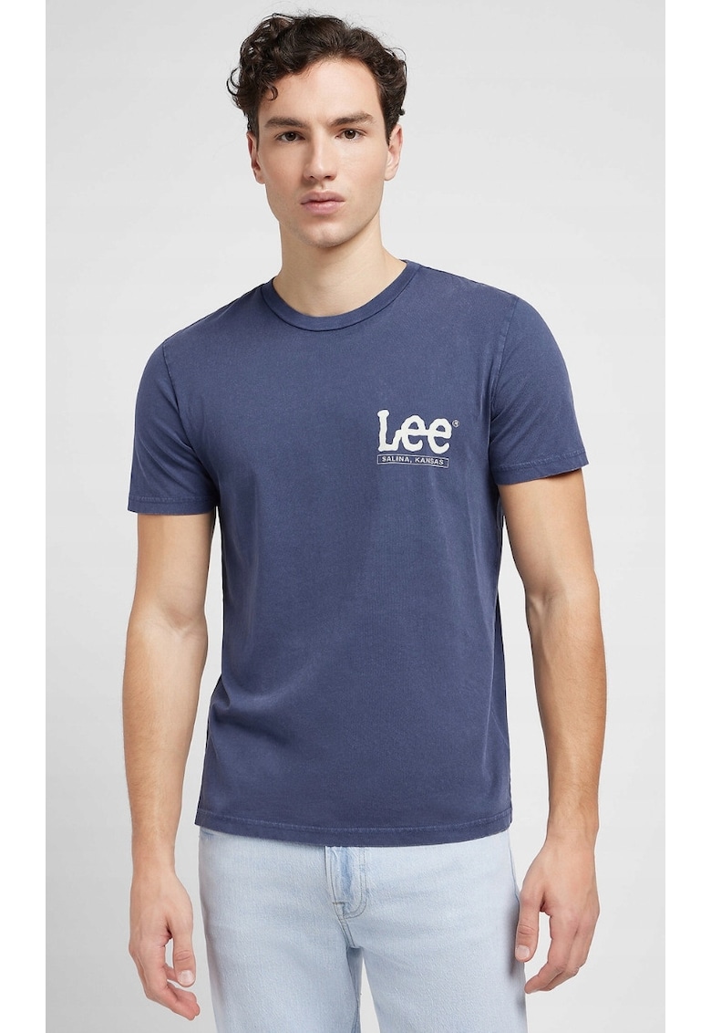Tricou barbati -  Drama Blue - bumbac - albastru - maneca scurta