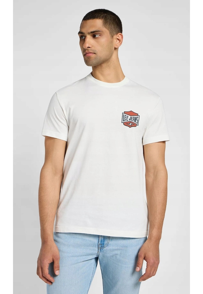 Tricou barbati -  RELAXED TEE - supradimensionat - alb - bumbac